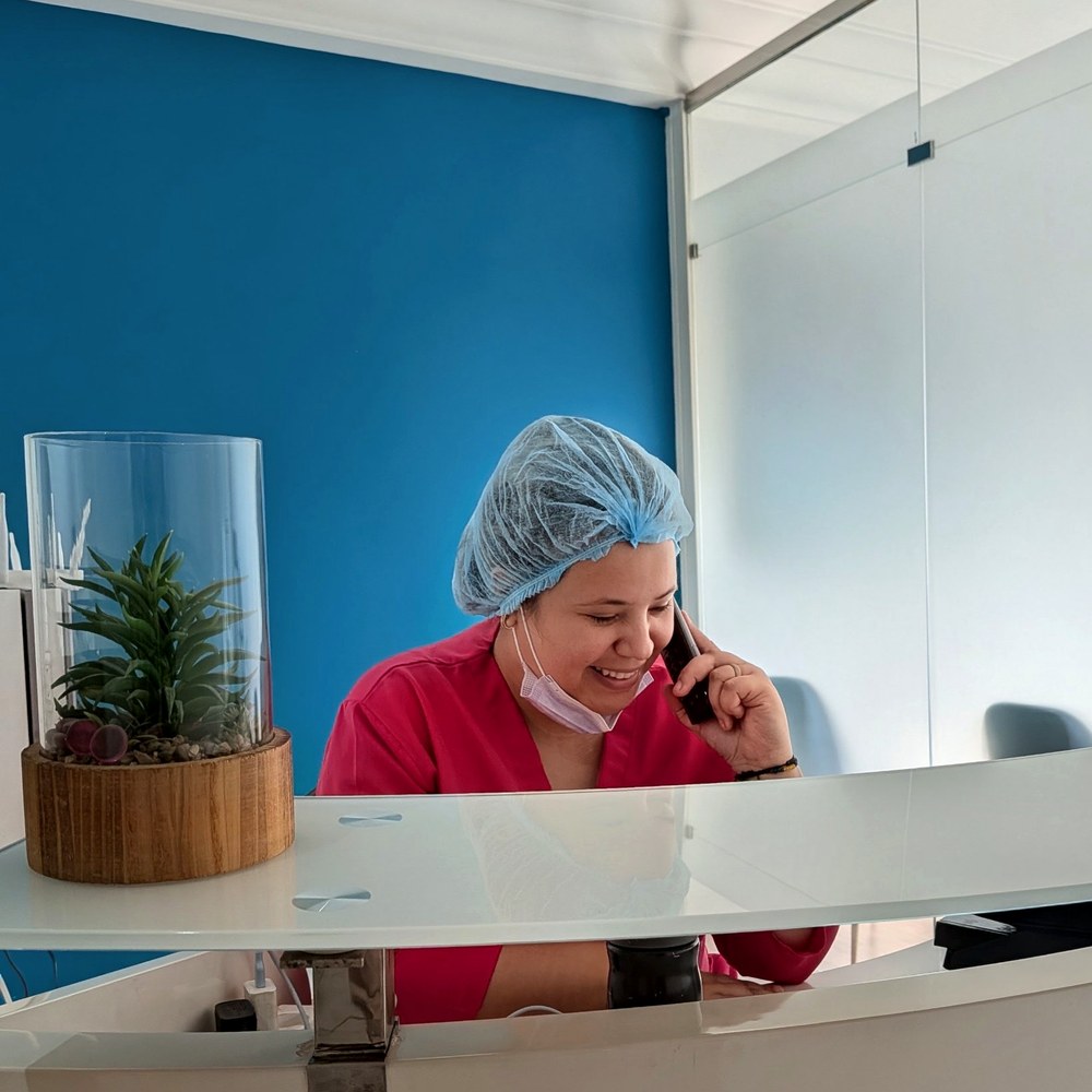L’accueil du cabinet dental eden